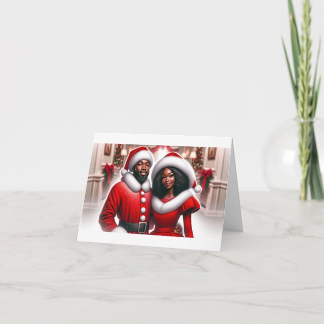 MR AND MS SANTA CLAUS  HOLIDAY CARD (Front)