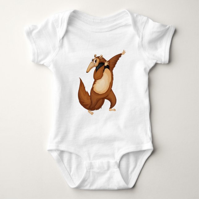 mr anteater baby bodysuit (Front)