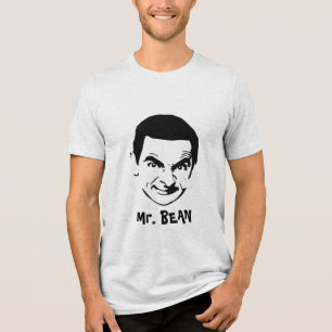 Mr. Bean Face Stencil Pop Art T-Shirt Tri-Blend Shirt