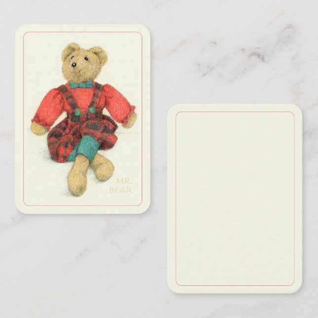 MR. BEAR 3.5x2.5 Flat Card II (Front/Back)
