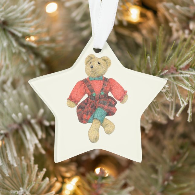 MR. BEAR Acrylic Star Ornament  (Tree)