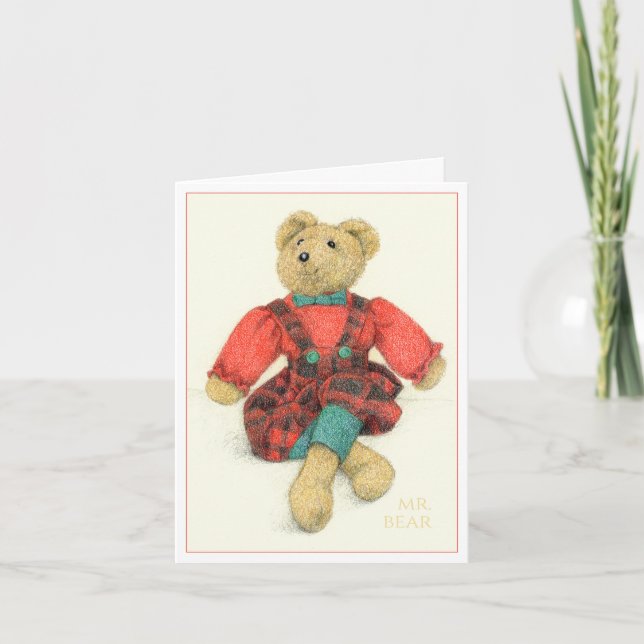 MR. BEAR Christmas Notecard (Front)