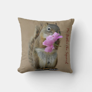 Mr. Bickles The Squirrel throw pillows! Cushion