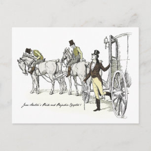 Mr. Bingley arrives at Netherfield Park Postcard