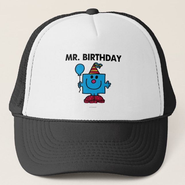Mr. Birthday | Happy Birthday Balloon Trucker Hat (Front)