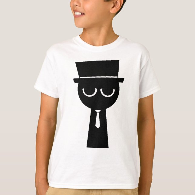 Mr. Black from Sprunki Retake T-Shirt (Front)