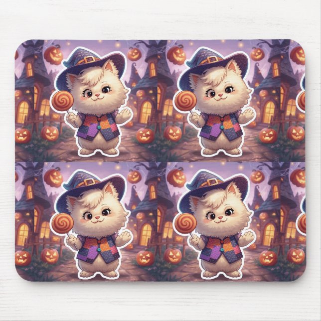 Mr. Bluffy – Halloween’s Gentle Bluffmaster Mouse Pad (Front)
