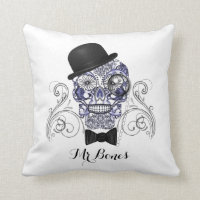 Mr Bones Fun Ornate Sugar Skull Design