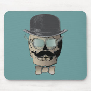 Mr. Bones Steam Punk Time Traveller Mouse Pad