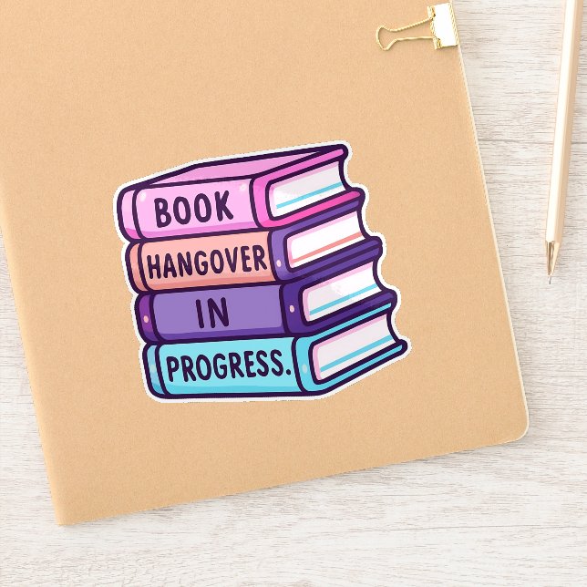 mr books Custom-Cut Vinyl Sticker (Notebook)