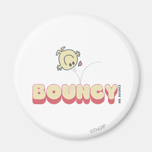 Mr. Bounce Bouncing On His Head Magnet (Front)