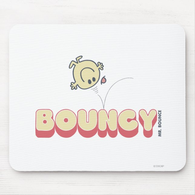 Mr. Bounce Bouncing On His Head Mouse Pad (Front)