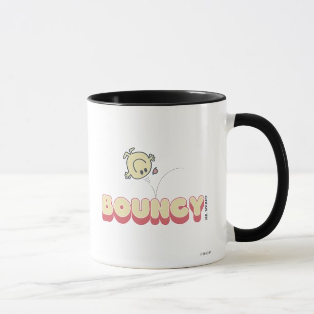 Mr. Bounce Bouncing On His Head Mug (Right)