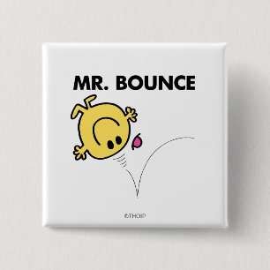 Mr. Bounce   Classic Pose 15 Cm Square Badge
