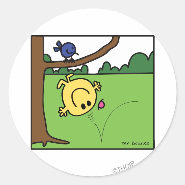 Mr. Bounce In The Park Classic Round Sticker (Front)