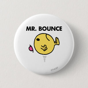 Mr. Bounce Unhappy Bouncing 6 Cm Round Badge