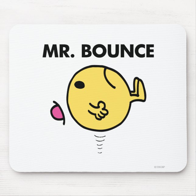 Mr. Bounce | Unhappy Bouncing Mouse Pad (Front)