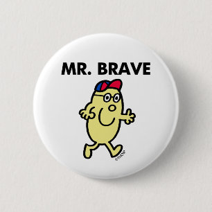 Mr. Brave Waving Hello 6 Cm Round Badge