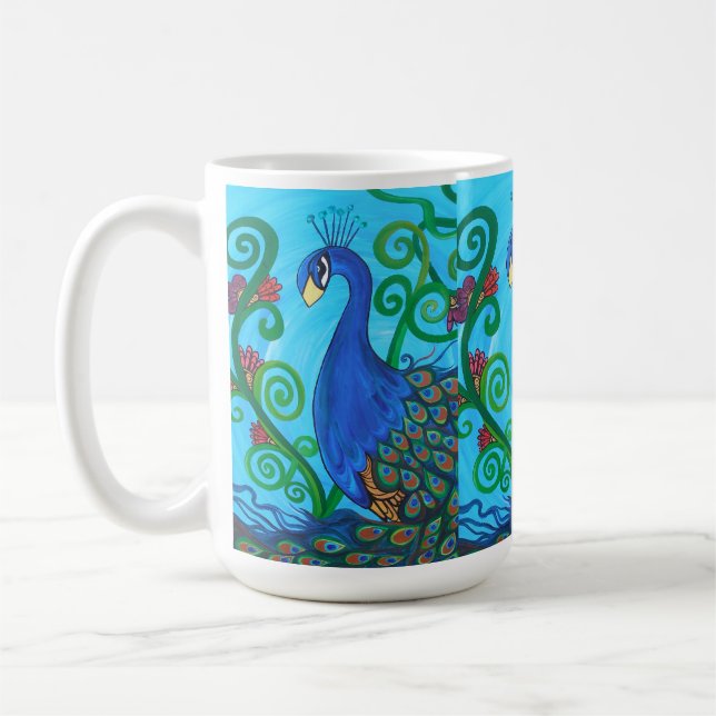 Mr Bree Peacock Coffee Mug (Left)