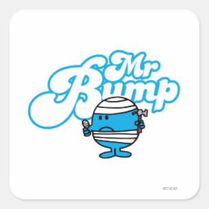 Mr. Bump   Bandaged Thumb Square Sticker