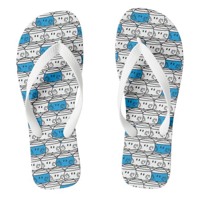 Mr Bump | Blue Pattern Jandals (Footbed)