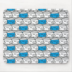 Mr Bump   Blue Pattern Mouse Pad