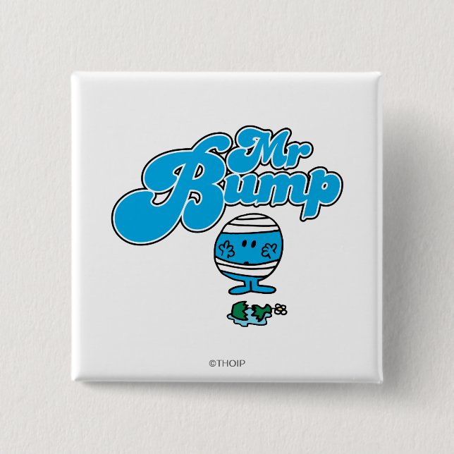 Mr. Bump | Broken Vase 15 Cm Square Badge (Front)
