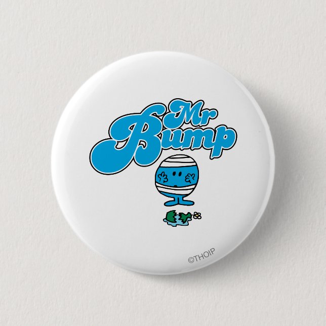 Mr. Bump | Broken Vase 6 Cm Round Badge (Front)