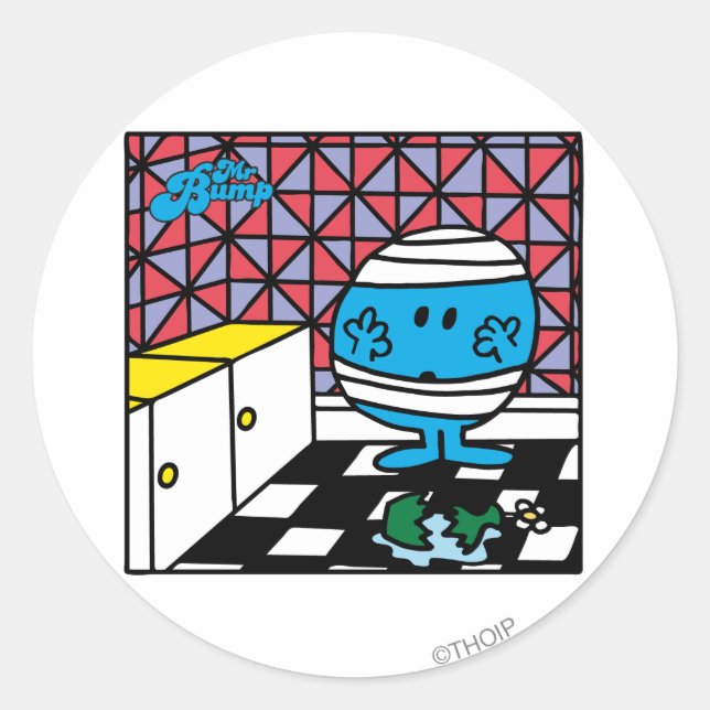 Mr. Bump | Kitchen Accident Classic Round Sticker (Front)