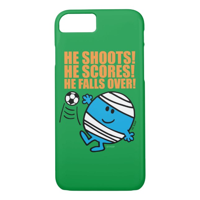 Mr. Bump Playing Soccer Case-Mate iPhone Case (Back)