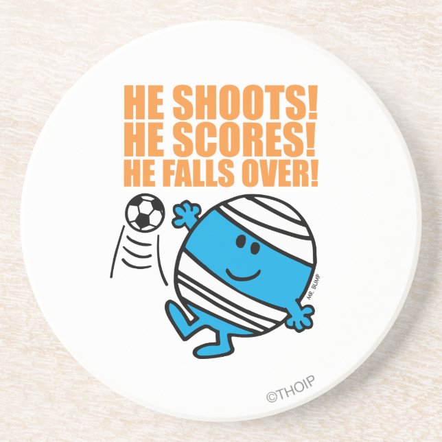 Mr. Bump Playing Soccer Coaster (Front)