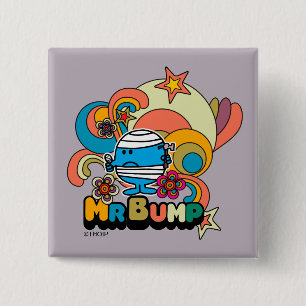 Mr. Bump   Psychedelic Thumb Injury 15 Cm Square Badge