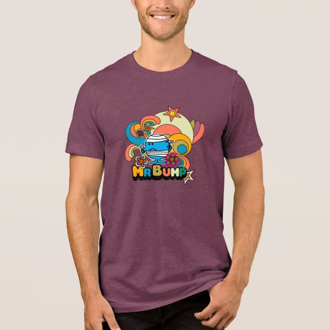 Mr. Bump | Psychedelic Thumb Injury Tri-Blend Shirt (Front)