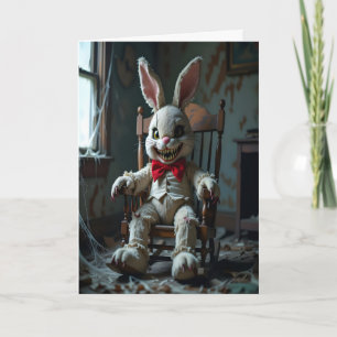 Mr. Bunny Halloween Holiday Card