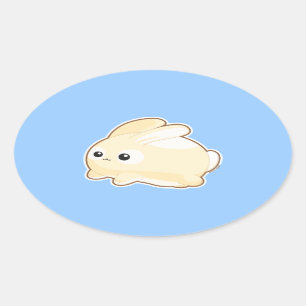 Mr. Bunny Oval Sticker