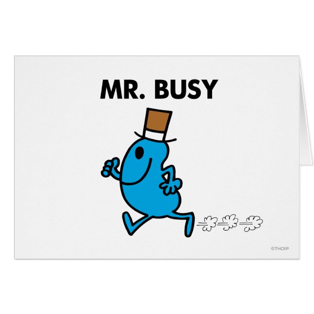 Mr. Busy Running Quickly (Front Horizontal)