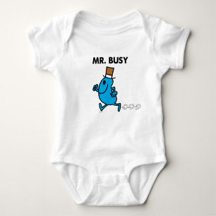 Mr. Busy Running Quickly Baby Bodysuit