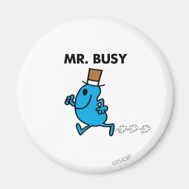 Mr. Busy Running Quickly Magnet (Front)