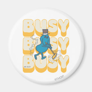 Mr. Busy Sweeping Quickly Magnet