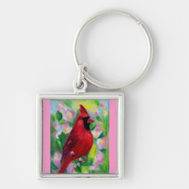 Mr. Cardinal Keychain (Front)