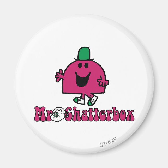 Mr. Chatterbox Logo & Telephone Magnet (Front)