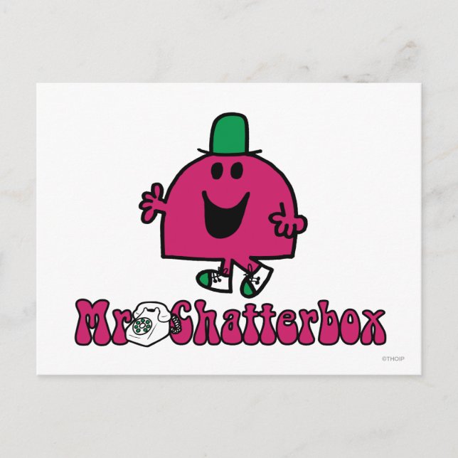 Mr. Chatterbox Logo & Telephone Postcard (Front)