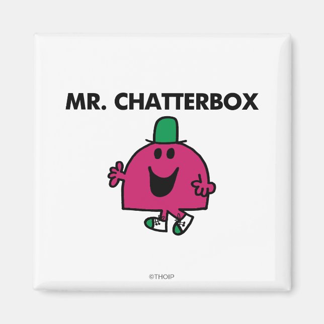 Mr. Chatterbox Waving Hello Magnet (Front)