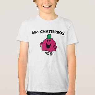Mr. Chatterbox Waving Hello Tri-Blend Shirt