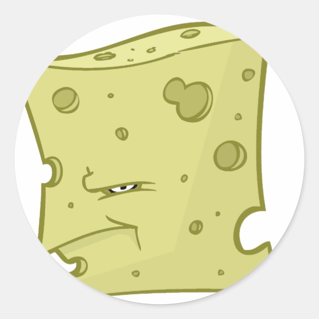 Mr. Cheese Classic Round Sticker (Front)