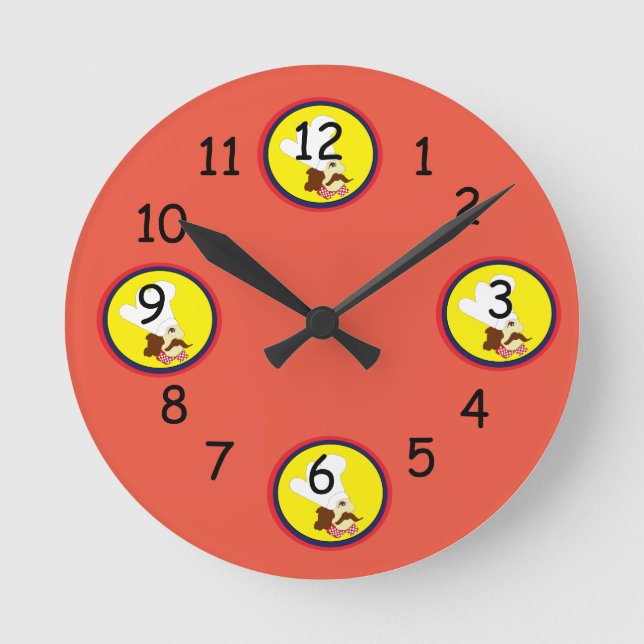 mr chef maps edition round clock (Front)