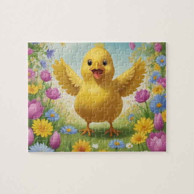 Mr. Chicken Easter Jigsaw Puzzle (Horizontal)