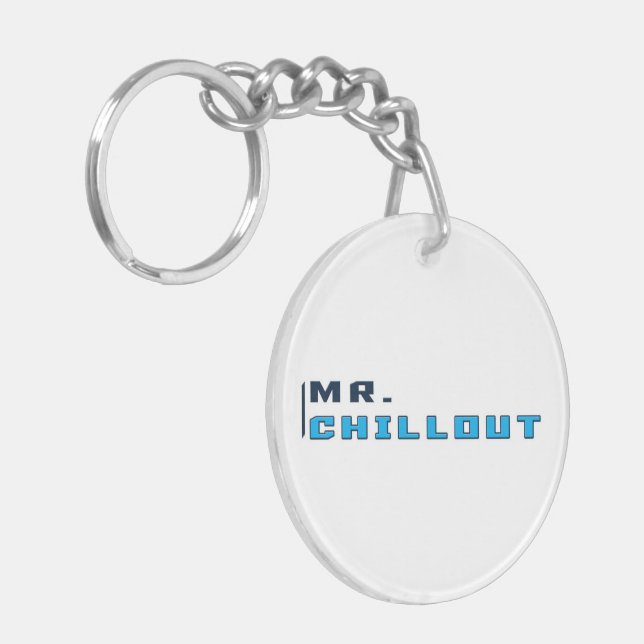 Mr. Chillout Key Ring Transparent Logo (Front Left)