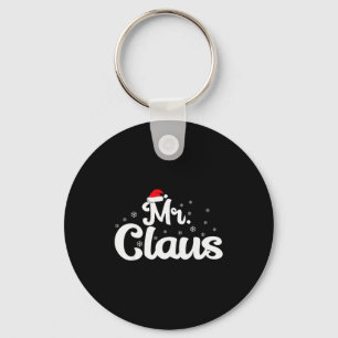 Mr Claus Christmas Family Matching Pajama  Key Ring