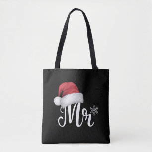 Mr Claus Couples Matching Christmas Pyjamas Santa Tote Bag